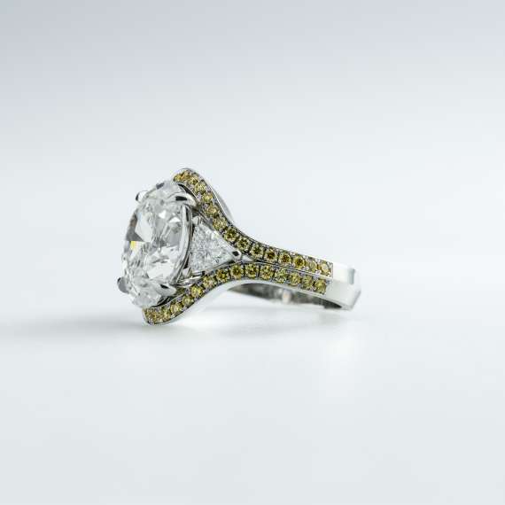 18kt wit goud/palladium ring - Afbeelding 2