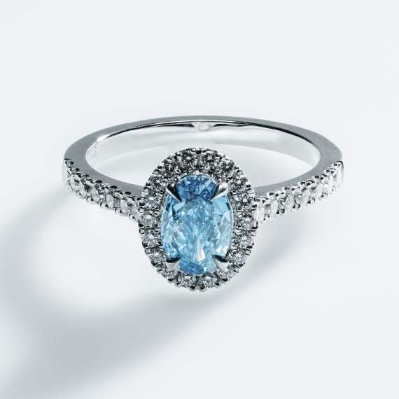 18kt wit goud/palladium ring - Afbeelding 5