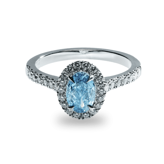 18kt wit goud/palladium ring