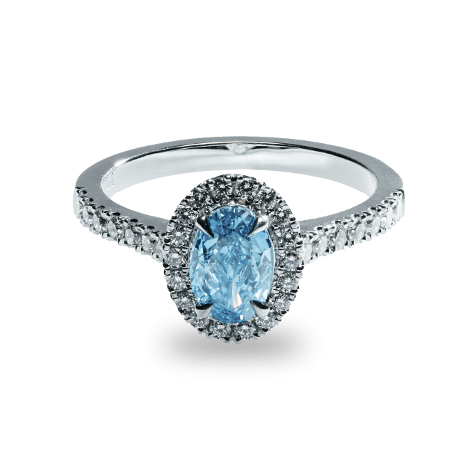 18kt wit goud/palladium ring