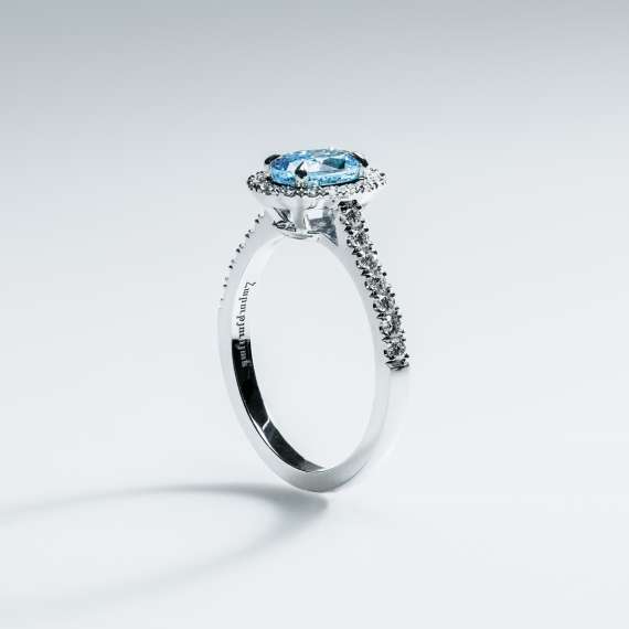 18kt wit goud/palladium ring - Afbeelding 3