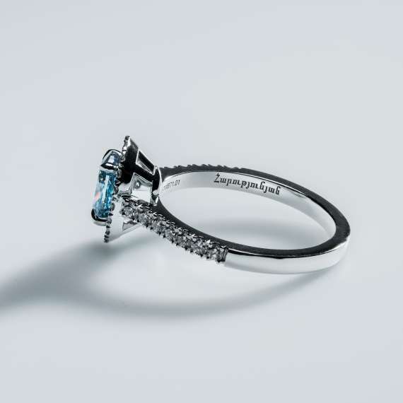 18kt wit goud/palladium ring - Afbeelding 4