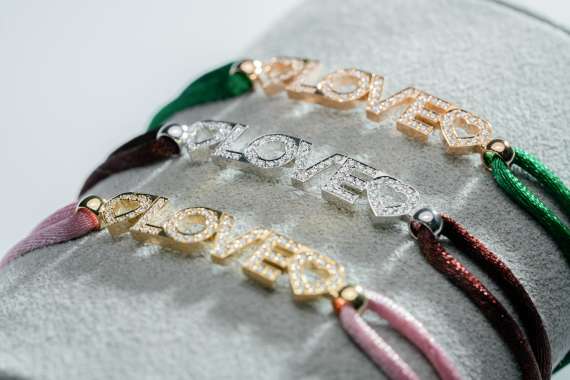 18kt wit/geel/rose gouden armband - Afbeelding 4