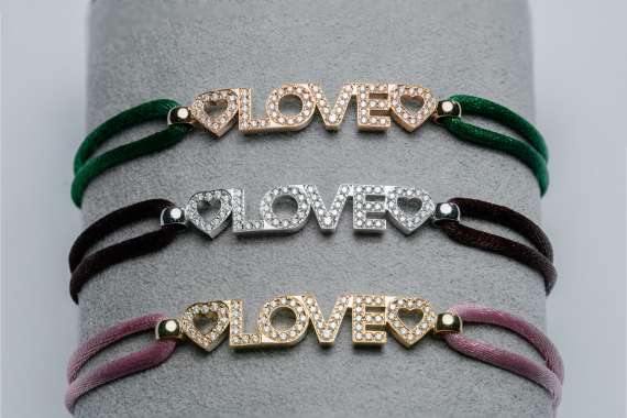 18kt wit/geel/rose gouden armband - Afbeelding 2