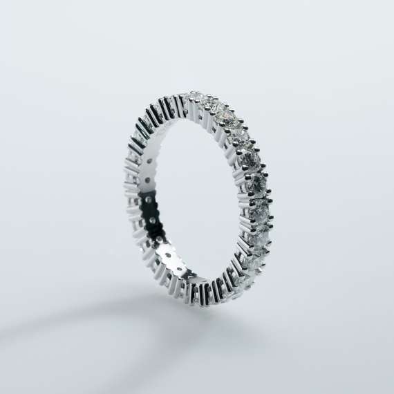 18kt wit gouden ring - Afbeelding 4
