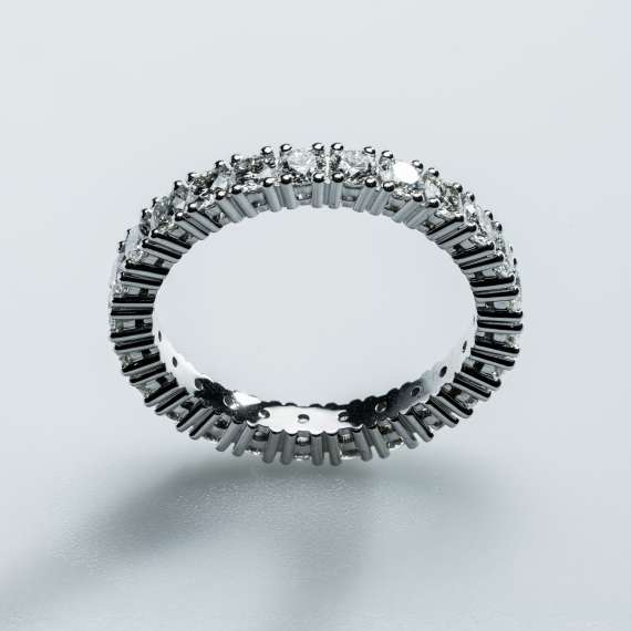 18kt wit gouden ring - Afbeelding 6