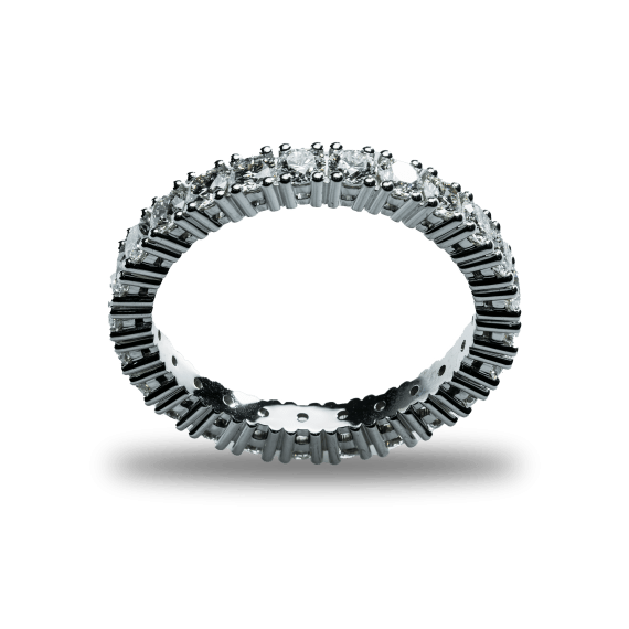 18kt wit gouden ring