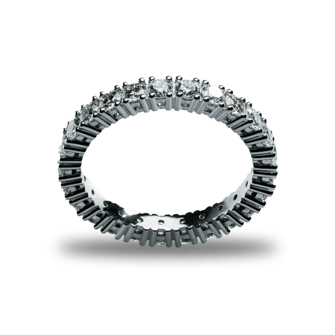 18kt wit gouden ring
