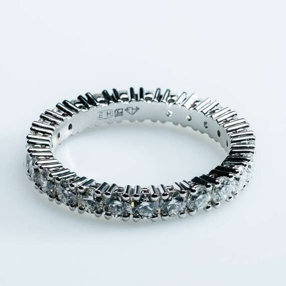 18kt wit gouden ring - Afbeelding 5